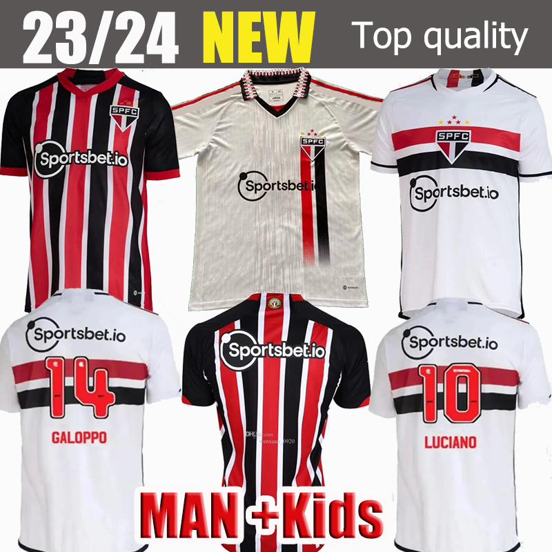 

23 24 Sao Paulo fc soccer jerseys LUCIANO 2023 kids kit Arboleda Rafinha Calleri ALISSON PABLO MAIA pele eterno home football shirt