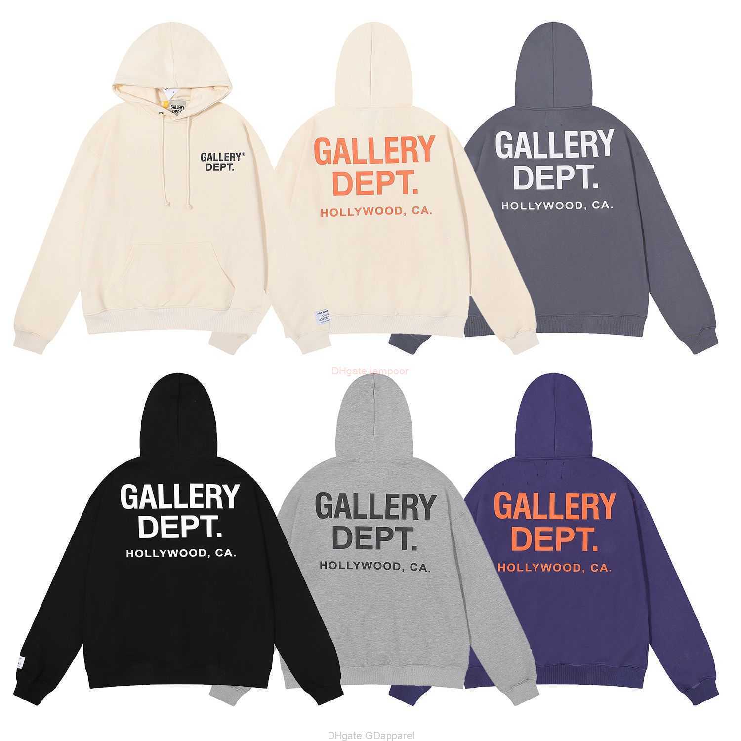 

Designer Clothing Galleries Men' Sweatshirts American Fashion Galleryes Depts hollywoods Exclusive Classic Print High Gram Weight Cotton Terry Hoodie Sweater, Shipping fee