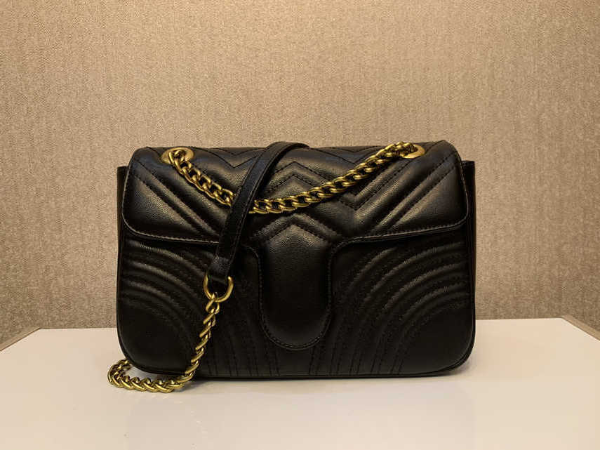 

brand Famous Top Quality women designer Shoulder bag leather chain G G bag Cross body Pure color womens handbag crossbody bag purse