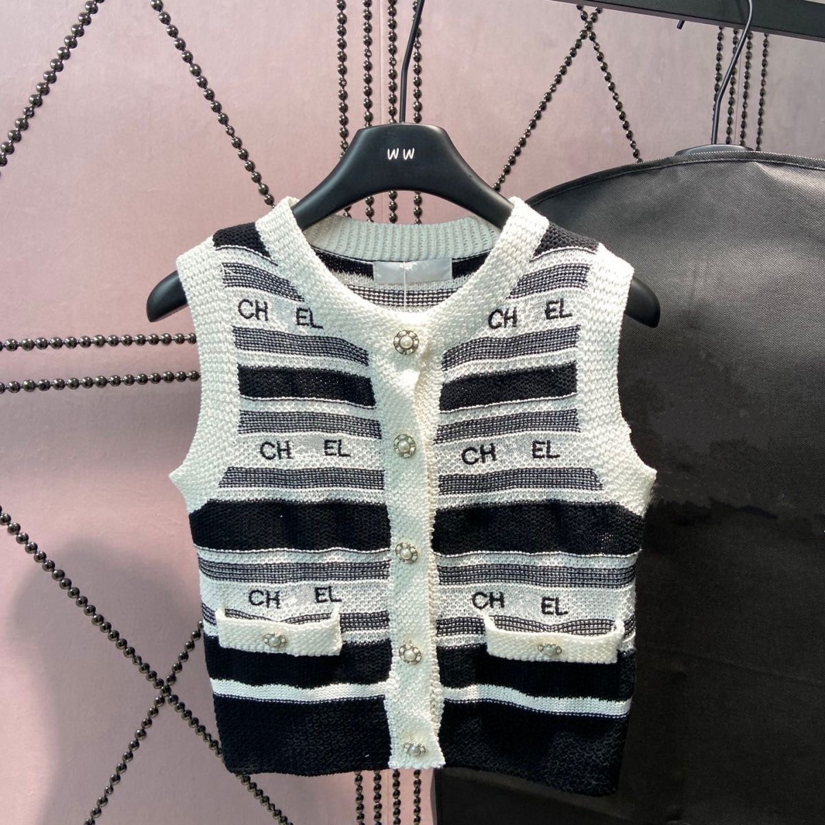 

Womens Designers Knit Vest Sweaters T Shirts Designer Striped Letter Sleeveless Tops Knits Fashion Style Ladies Pullover 2c, 45-65kg