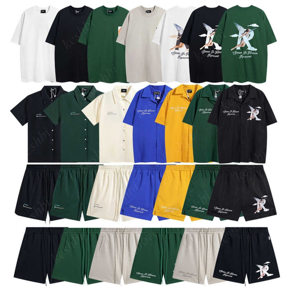 

Represent Mens T Shirt Pants 2 Piece Sets Designer Men Woman Black White T-shirt Hip Hop Streetwear Clothing Loose design252s, 15