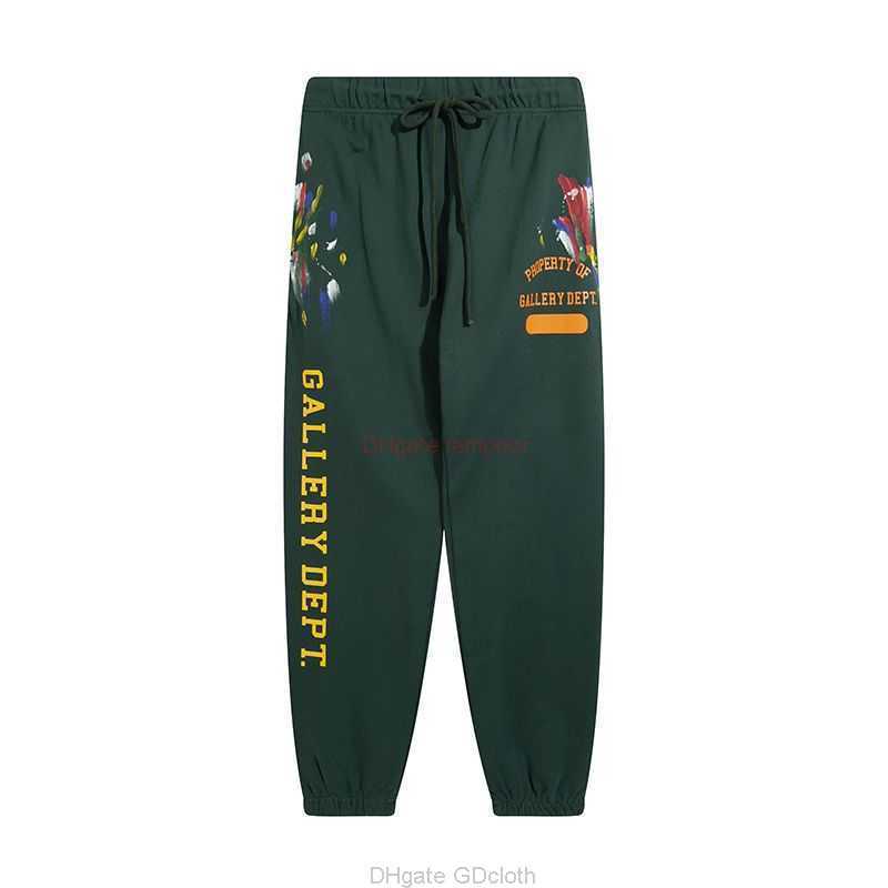 

Designer Clothing Galleries Pant Galleryes Depts High Street Splash Pants Mens Womens Loose Cotton Pants Autumn Printed Leggings Casual Pants Trend Luxury Casual S, Green