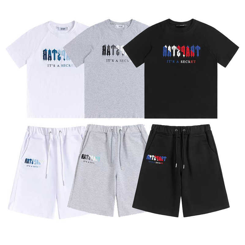 

t-shirts trapstar Men's t shirt designer shirts print letter luxury black and white grey rainbow color summer sports fashion cotton cord top short sleeve size s m l xl, 01