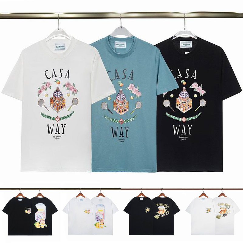 

23ss Mens Designer T shirt Casablancas Shirt Man Womens Tshirts With Letters Print Short Sleeves Summer casablanc T-Shirts Men Loose Tees S-3XL, 20