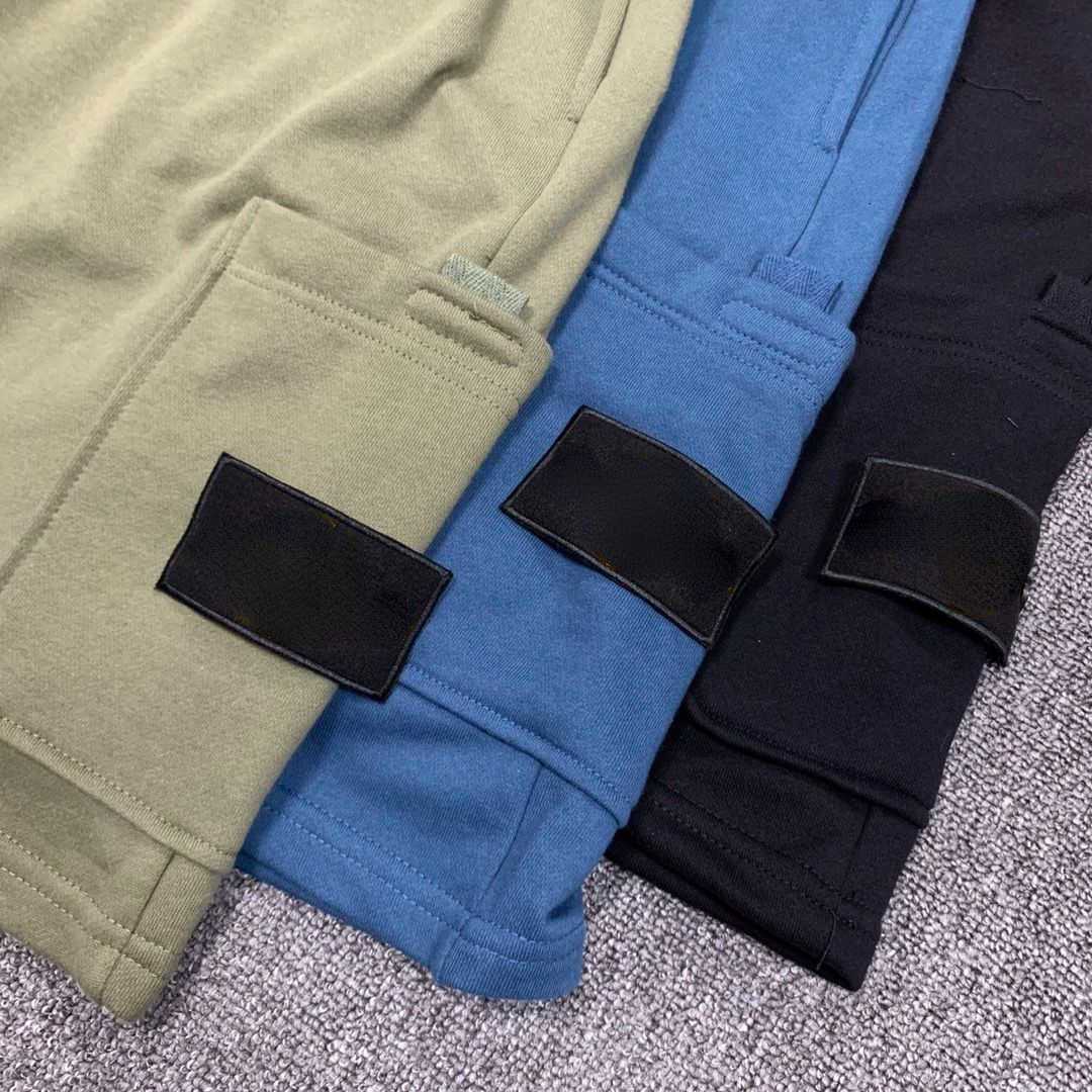 

Luxury Brand Mens Trousers Designer Shorts Cp Short Embroidered Badge Large Pocket Cargo Casual Boardshorts Sweatpants, Black 8200#