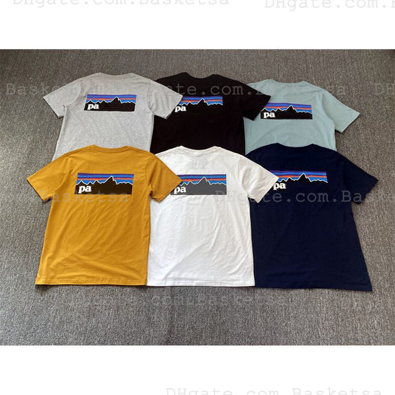 

Designer Men T Shirt letter print High Street Top Tees Mens Women Casual Short Sleeve Tee shirt Cotton T-shirt Streetwear Patagonias