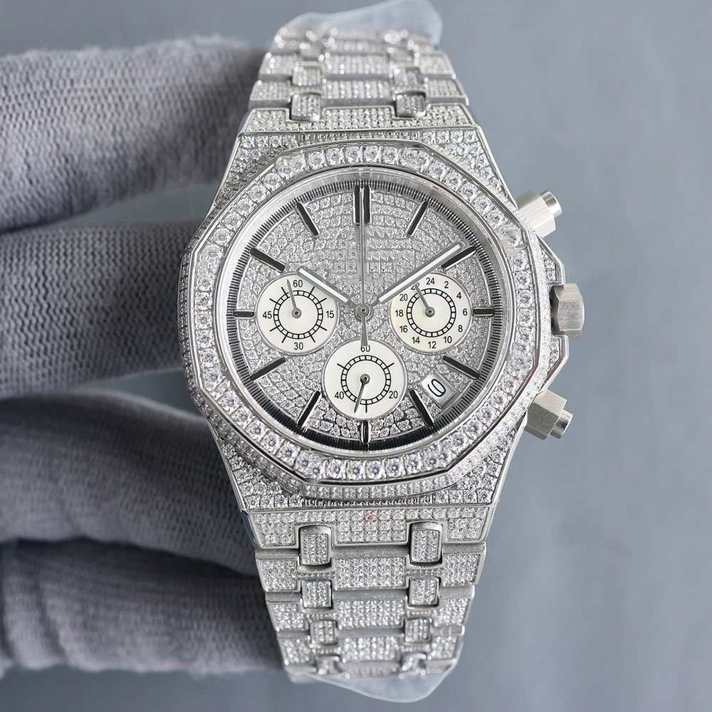 

A Ps watch full of diamonds Mechanical watch Diamond Quartz Movement 42mm Sapphire Waterproof Fashion Men Wristband Men Casual Businessqq
