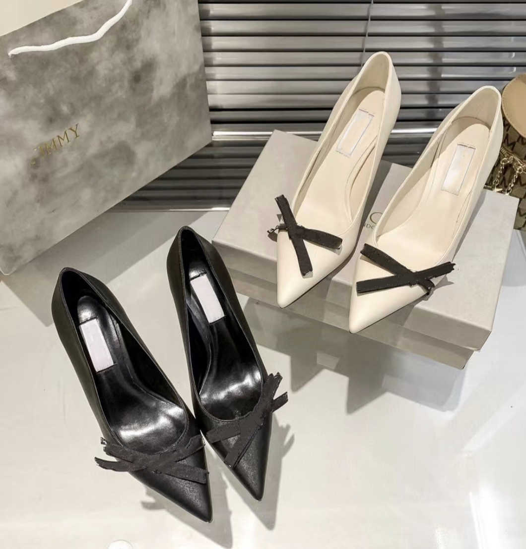 

High-heeled Shoes Women Sandals Shoes High Heels Lady Dress Bridal Wedding Sandals Bow-knot Leather, Smoke blue