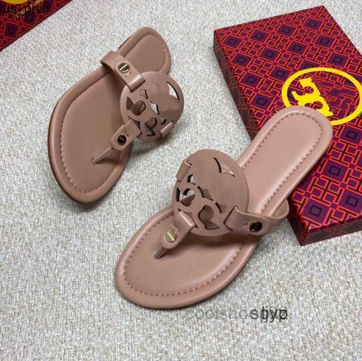 Pantoufles Marque Designer Sandales Pantoufles Tories Pantoufles Tongs Chaussures De Plage Piscine Pantoufles Femmes Découpe Motif Appartements T