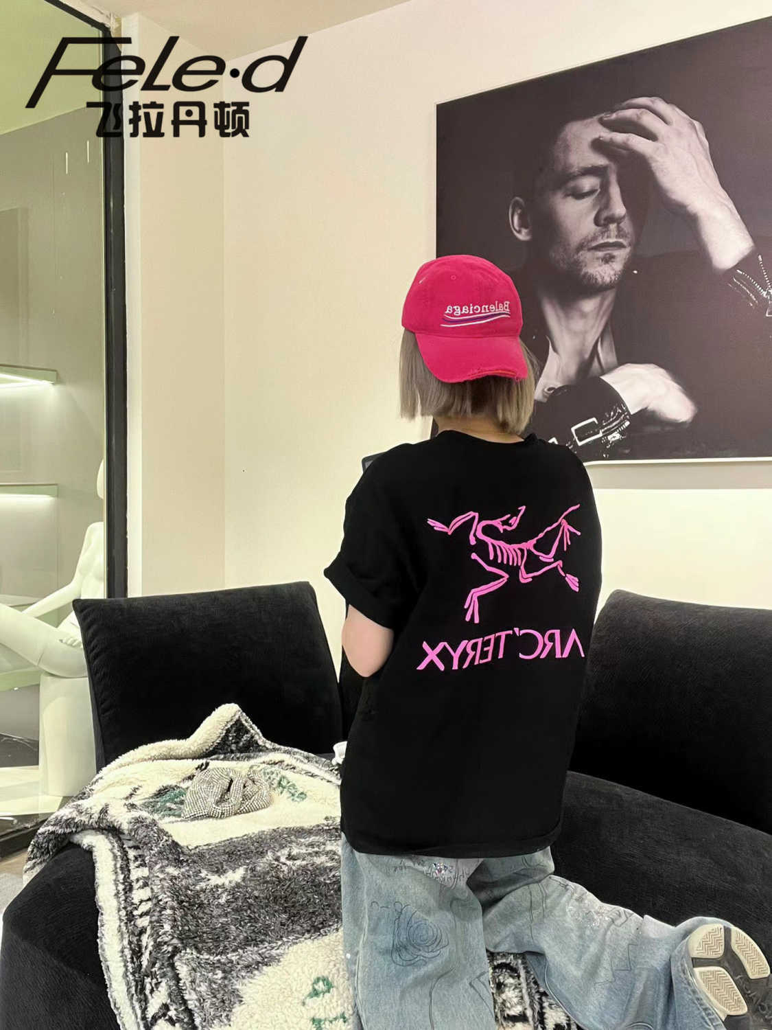 

Designer Fashion Clothing ARC TERYXES Tees Tshirt 100 Cotton Short Sleeve Tshirt Womens Loose 2023 New American Fun Print Versatile Personalized Top Trend outdoor T, Black pure cotton weighing 260g