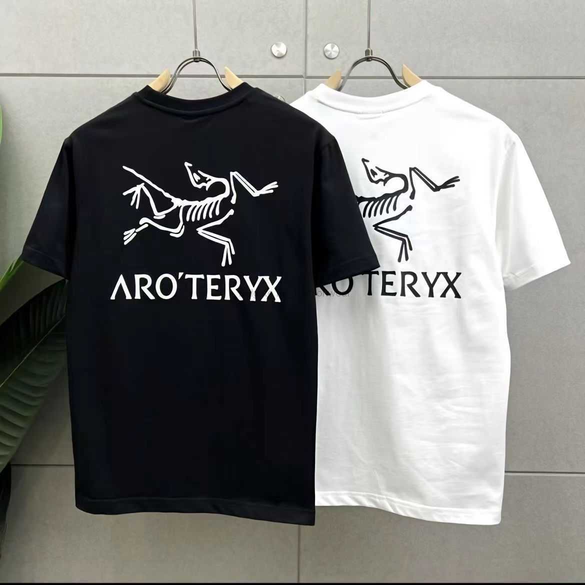 

Designer Fashion Clothing ARC TERYXES Tees Tshirt 2023 new cotton Archaeopteryx mens short sleeve fashion short round neck tshirt mens printing trend ins loose half, Letter bird white vertical black label