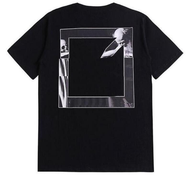 

Classic Clothing Off Men's T-shirts Offs White Irregular Arrow Summer Finger Loose Casual Short Sleeve T-shirt for Men and Women Printed Letter x on the Back, Q111