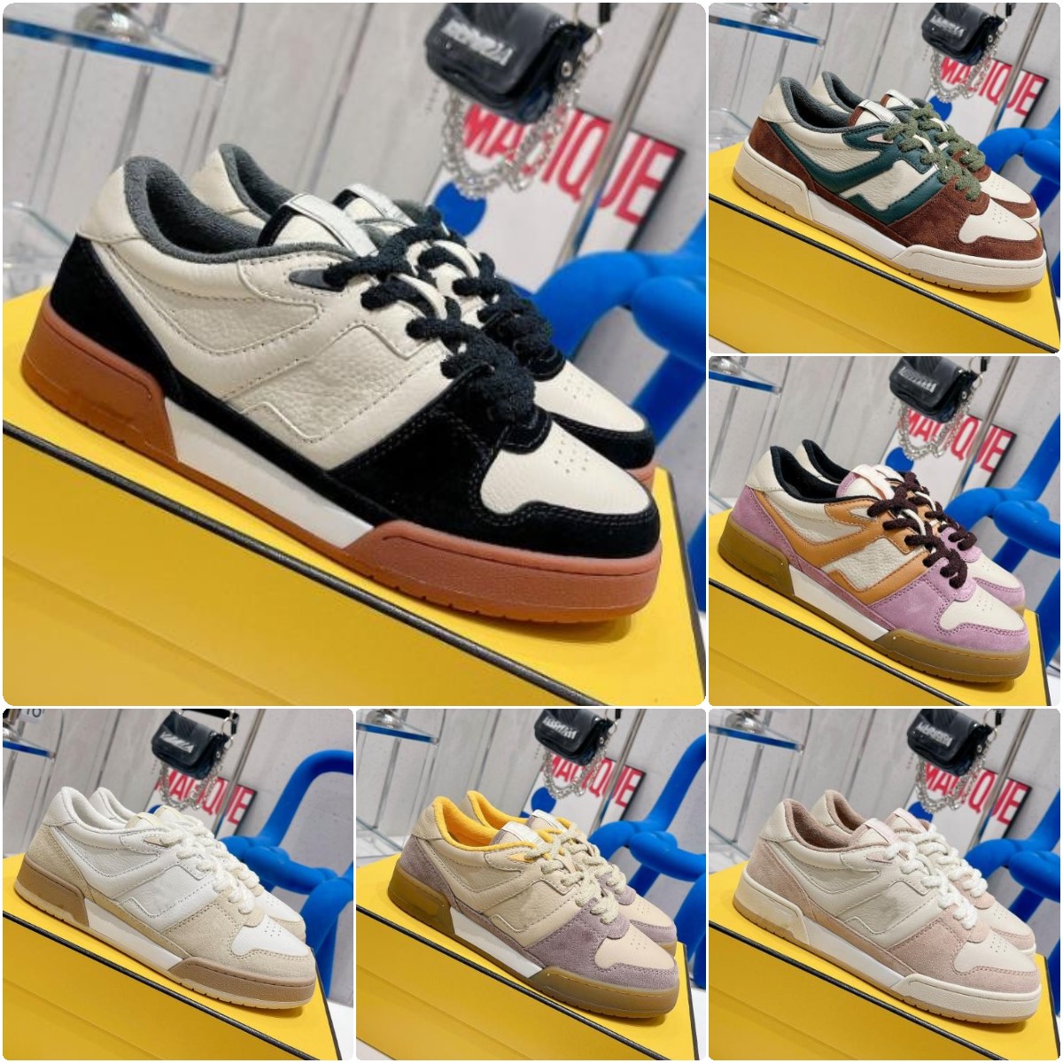 

Match Shoes Designer luxury Men Women Sneakers Casual Shoe Vintage Suede Beige Trainer Sneakers Size 35-45, Color 2