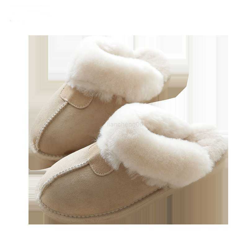 

Slippers Women Natural Sheepskin Home Slipper Winter Women Indoor Slippers Fur Slippers Wool Flip Flops Slipper Lady Home Shoes X230519, Red