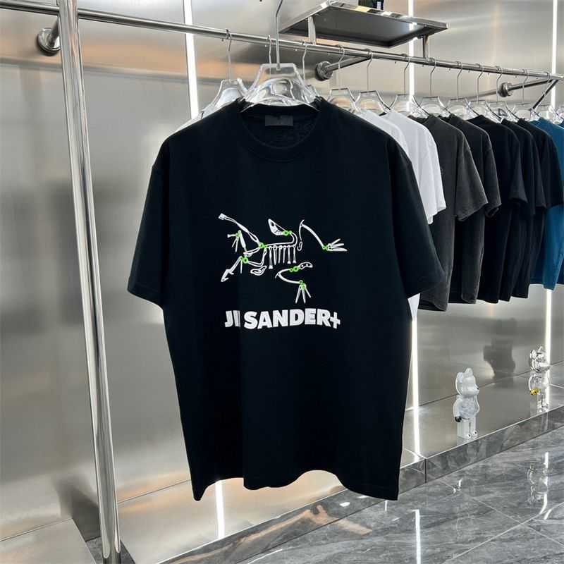 

Designer Fashion Clothing ARC TERYXES Tees Tshirt Poisoned highend summer new Archaeopteryx trend brand pull paste printing skull short sleeved Tshirt for men wome, Black