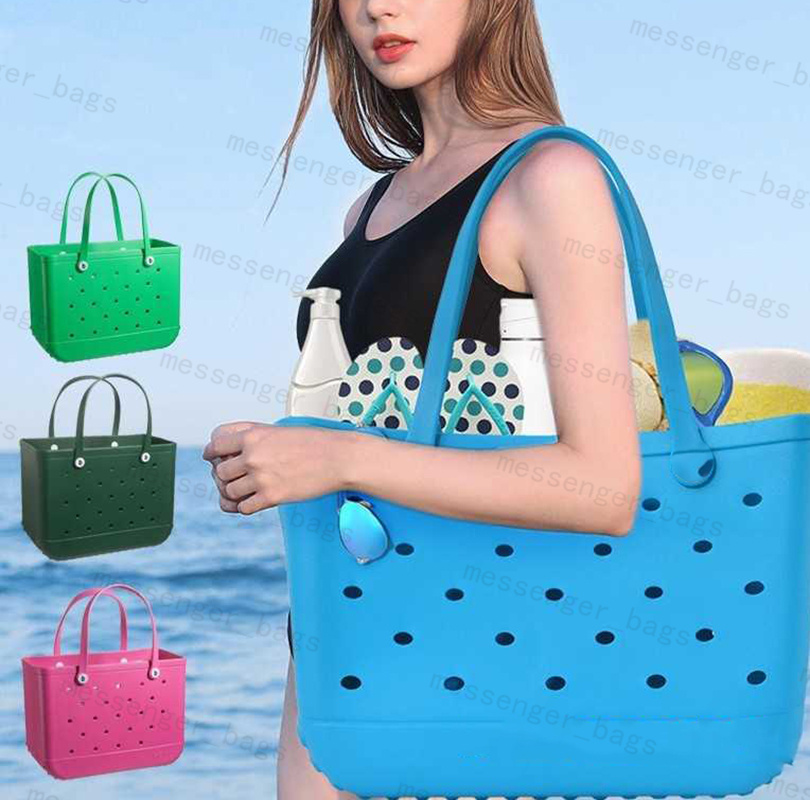 

Bogg rubber beach bag designer tote bags crossbody shoulder bag luxury handbags Waterproof EVA bags designer women bag summer Portable Travel totes new, Rose