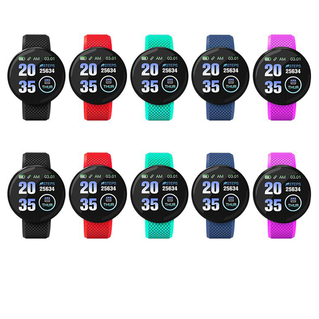 

D18 Smart Watches Men Blood Pressure Waterproof Smartwatch Women Heart Rate Monitor Fitness Tracker Watch Sport For Android IOS