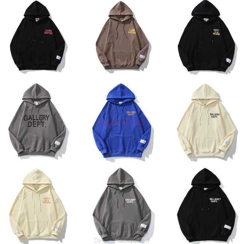 

Designer Clothing Galleries Men' Sweatshirts Galleryes Depts Classic Letter Printed Hand Sleeve Patch Cloth Hoodie Men' Women' High Street Loose Cotton Pullover, Shipping fee