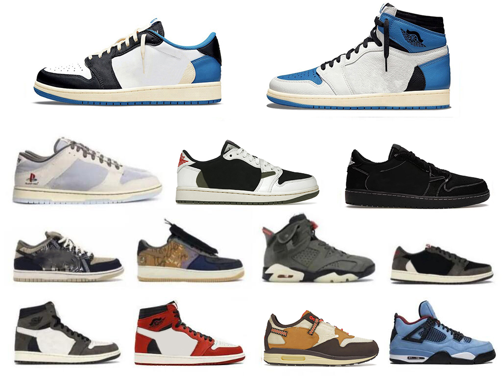 

Travis Authentic 1 High OG TS SP Sail Black Dark Mocha Reverse Low Fragment Phantom Olive Cactus Jack Sneakers Scott Men Women Outdoor Shoes With Original Box