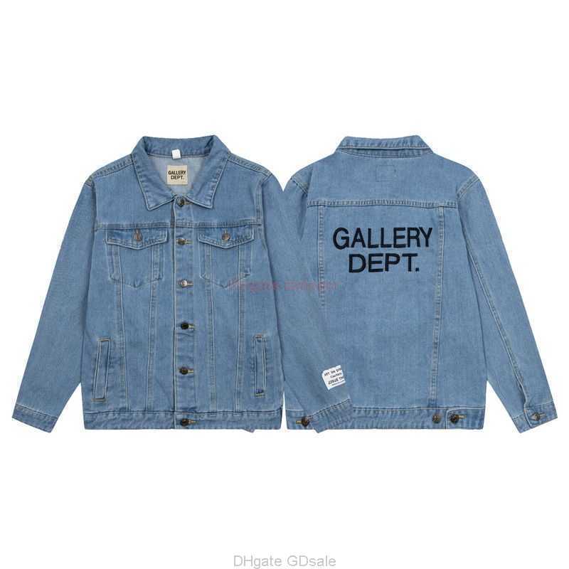 

Designer Clothing Galleries Casual Coats American Fashion Brand Galleryes Depts Autumn Embroidery Denim Water Wash Coat Splice Casual Jacket for Men Women, Shipping fee