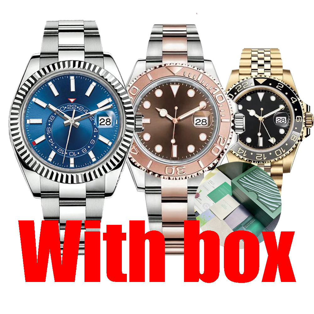 

mens montre luxury watch men Designer watches high quality top automatic mechanical movement 904L stainless steel 40mm ceramic bezel waterproof watches with box