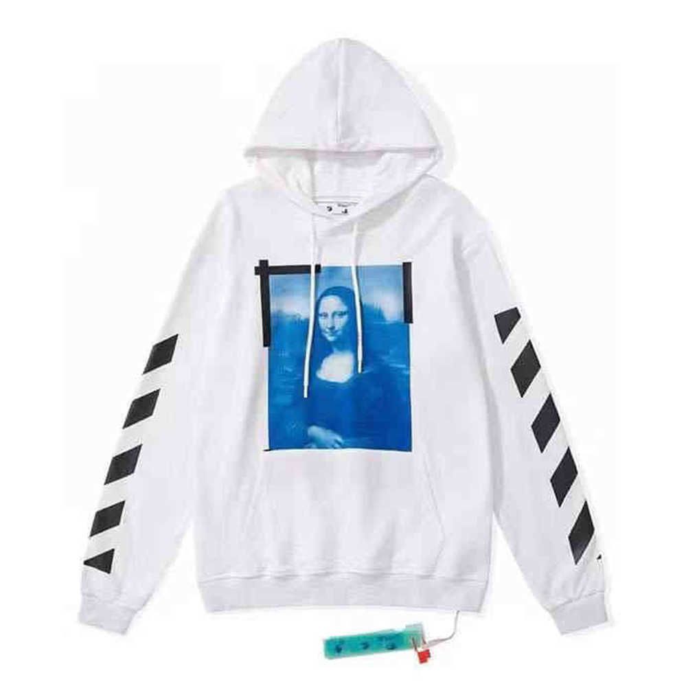 

2023 new mens womens black T-shirts Offss WhitEss %70 Offss Style Trendy Fashion Sweater Painted Arrow Crow Stripe Loose Hoodie Men's and Women's Coatjqm5off S-2XL, Q111
