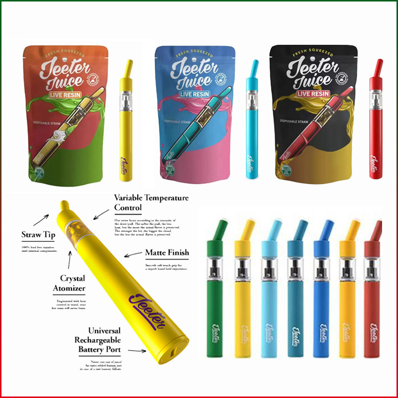 

JEETER Juice Live Resin Rechargeable E Cigarette 1.0ml Empty Disposable Vape Pen Thick HHC oil Cartridge 180mAh Battery VS Packwoods Runty Cookies