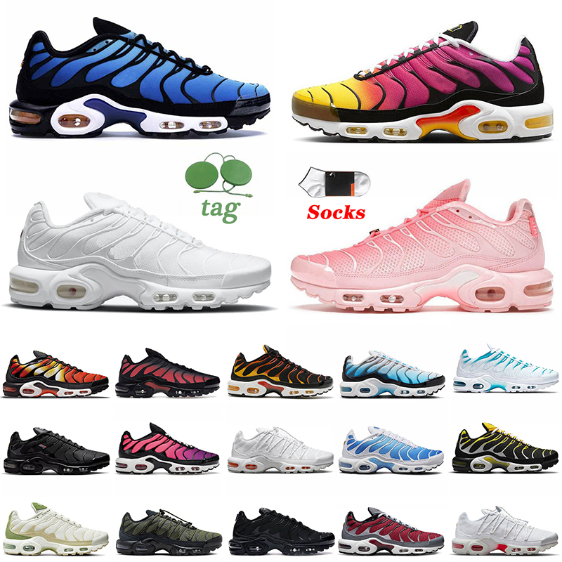 Chaussures de course Terrascape Tn Plus Utility Blanc Rouge Noir Refletive Tns Unity Dusk Rose Sky Blue Limestone Femmes Hommes Sport Baskets For