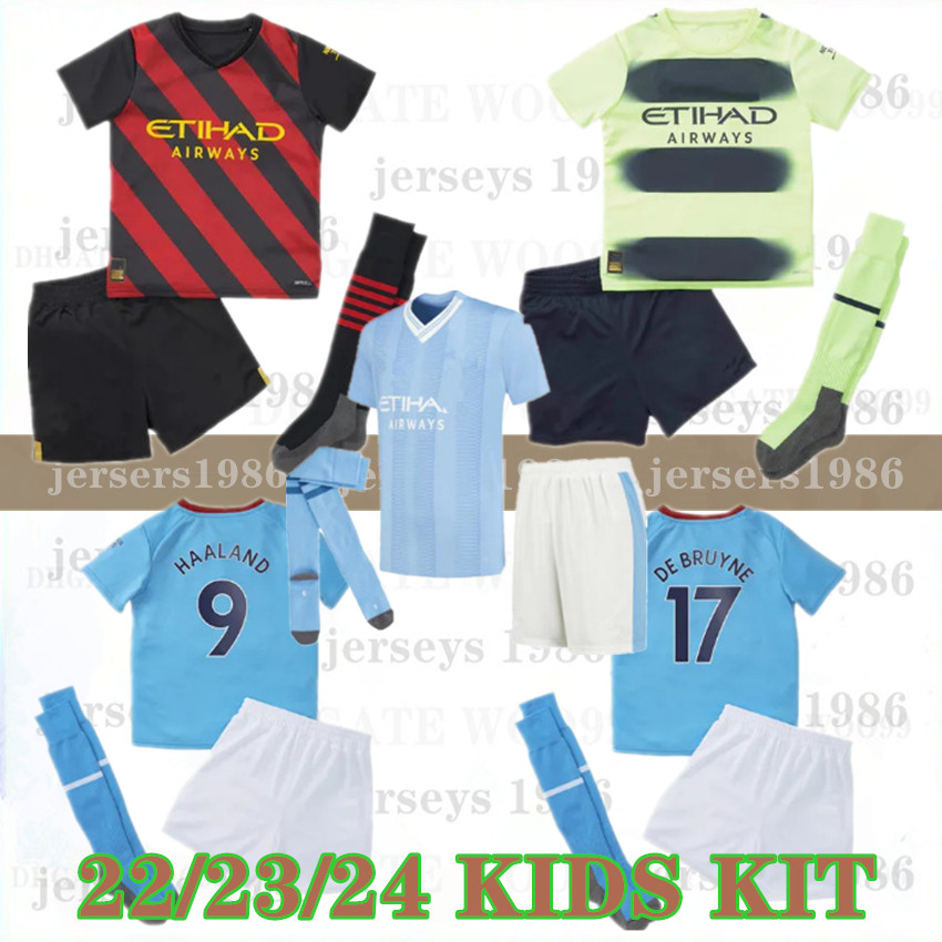 

Kids 2023 2024 HAALAND football kits Tracksuits SOCCER JERSEYS 22 23 24 GREALISH STERLING MANS CITIES MAHREZ DE BRUYNE FODEN Adult footbal kit Boys Goalkeeper 999, 2324 home