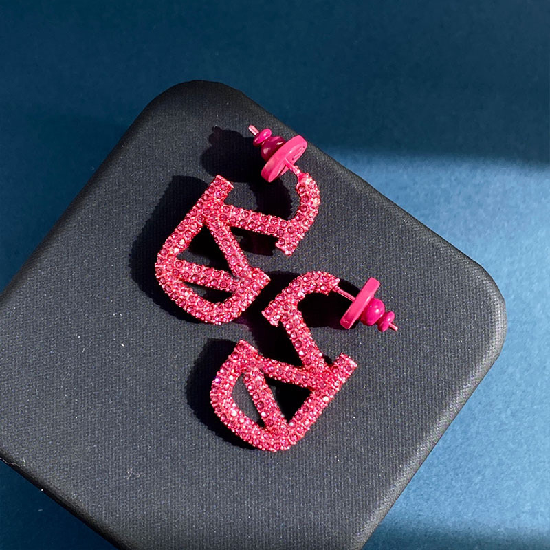 

Designer Earring Letter V Logo Stud Earing Luxury Women Fashion Hoop Jewelry Pearl Valentinoity Earring 32432523