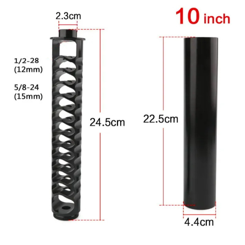 

Car Fuel Filter 6/10 Inch Spiral Increase 1/2-28 5/8-24 Single Core Fuel Filter Black Silver Aluminum Tube For NaPa 4003 WIX 24003