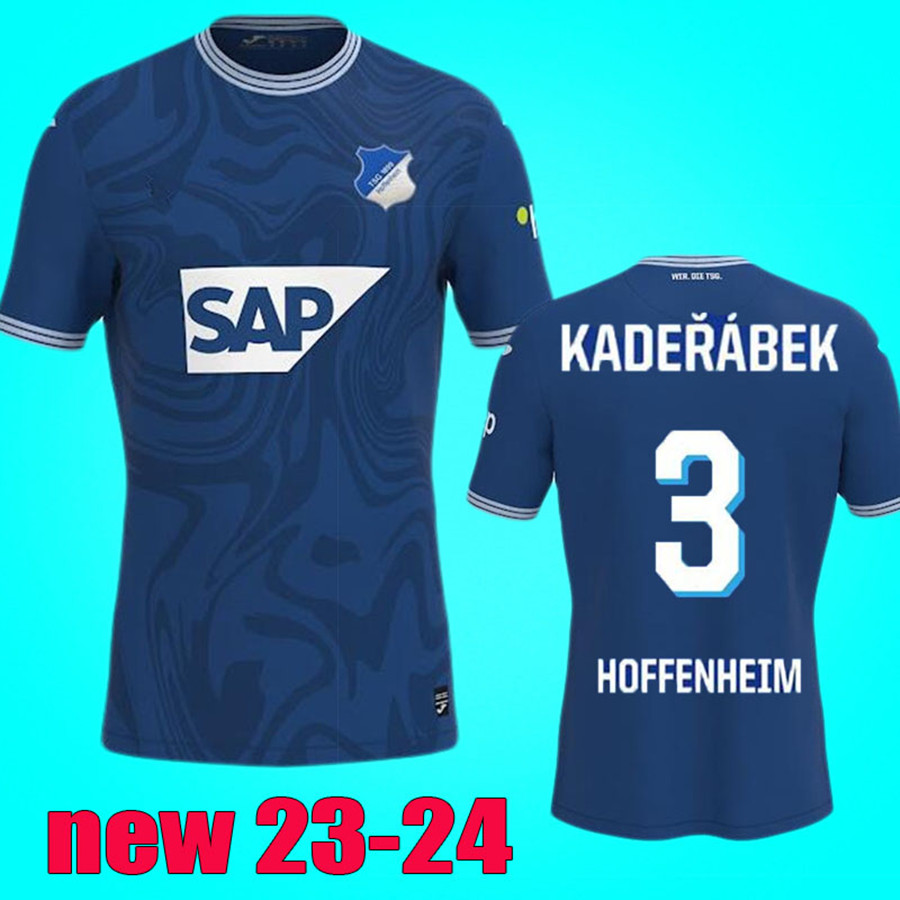 

TSG 1899 23 24 Hoffenheims soccer jerseys home biut new 2023 2024 BEBOU DABBUR Kramaric GRILLITSCH BAUMGARTNER men football shirts, 23-24 home