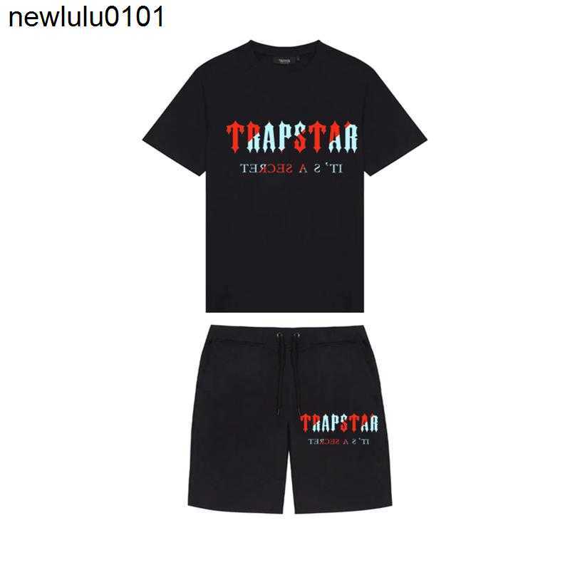 

Men's T-Shirts Brand TRAPSTAR Men's Clothing T-shirt Tracksuit Sets Harajuku Tops Tee Funny Hip Hop Color T Shirt Beach Casual Shorts Se, Size 10