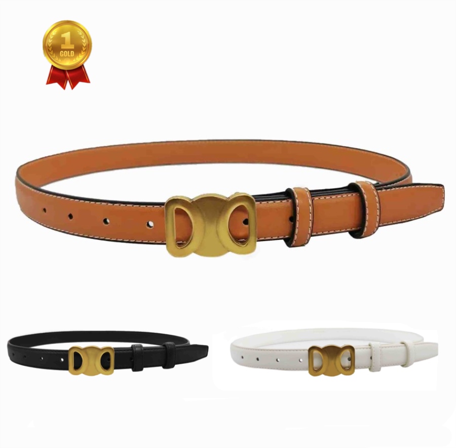 

Designer Belt Thin Waist Belts for Women Womens Design Cintura Width 25mm Genuine Cowhide 3 Color Optional, Width 2.5cm