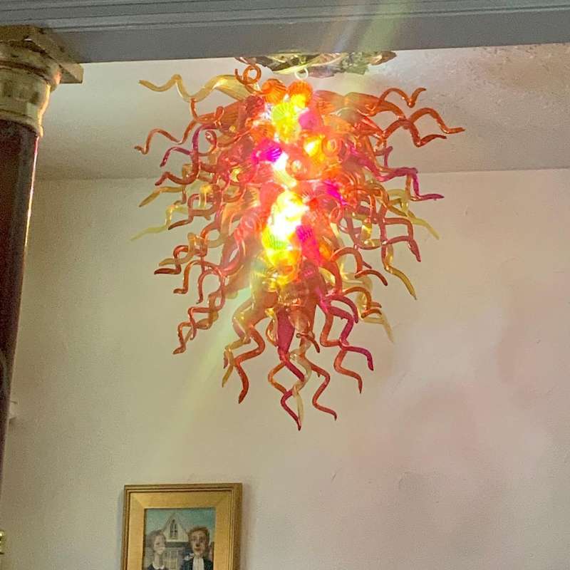 

Luxury Vintage Pendant Light Dining Room Bedroom Bedside Home Blown Glass Chandelier Hanging Lamp