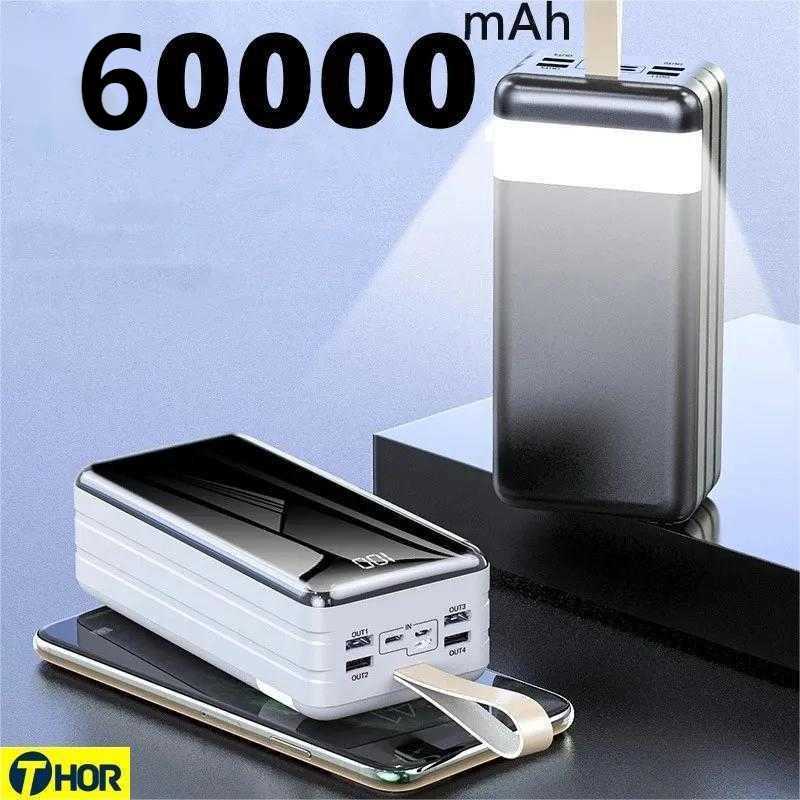 

Cell Phone Power Banks Power Bank 100000mAh Portable Charger 4 USB LED Poverbank External Battery Powerbank 100000 mAh For iPhone Samsung Huawei R230301