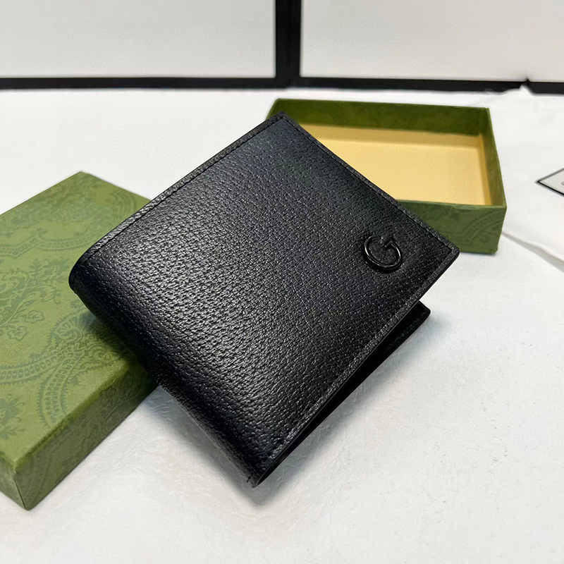 

Designer Wallets for Man and Women Cowhide Fashion Luxury High Quality Black Card Holder Cowhide Short Wallet Coin Purses Genuine Leather