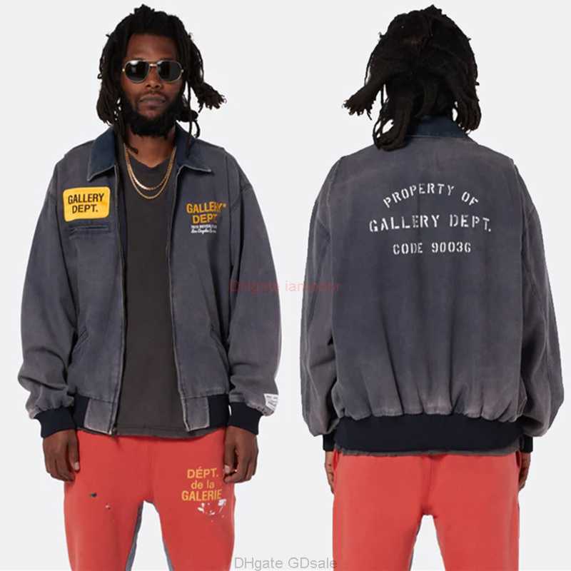 

Designer Clothing Galleries Casual Coats Galleryes Deptsventage Used Washed High Street Fashion Label Autumn Winter Zipper Denim Jacket Luxury Denim Jacket Trend, Shipping fee
