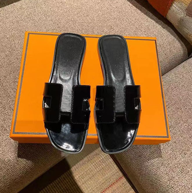 

Beach slippers Flat bottom Designer Slippers leather lady Slides Beach Sandal Summer Genuine Leather Slipper Shoes Ladies sexy Sandals Large Lazy1, #24