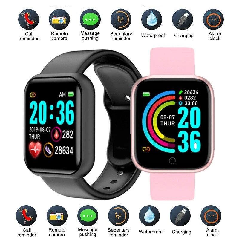 

Y68 d20 Smart Watch For Xiaomi iOS Android Men Women Heart Rate Monitor Sport Smartwatch Tracker D20 Pro Fitness Watches Bracelet