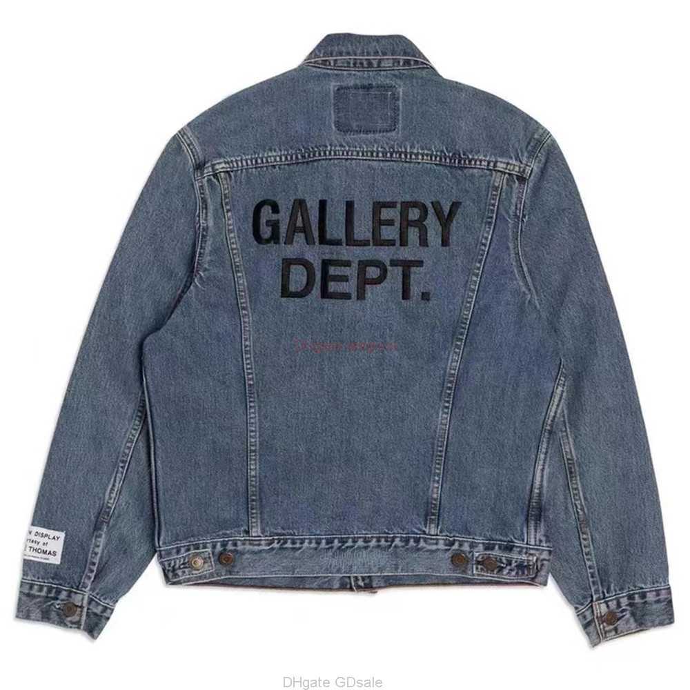 

Designer Clothing Galleries Casual Coats Trendy Galleryes Depts Basic Embroidery Washed Blue Damaged Denim Coat High Street Jacket Luxury Denim Jacket Trend Brand, Shipping fee