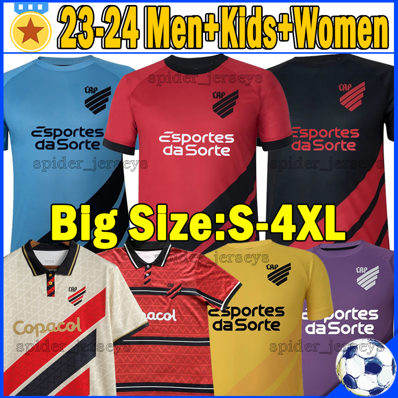 

XXXL 4XL 2023 2024 Club Athletico Paranaense Soccer Jerseys 23 24 goalkeeper Malos Romero Cirino Carnobio rocha Men Women Football Shirts sets Kids Kits Uniforms, Balanarenjingji 23-24 away