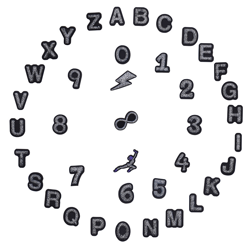 

Anime charms wholesale childhood memories silver letters funny gift cartoon charms shoe accessories pvc decoration buckle soft rubber clog charms, Equally mixed colors