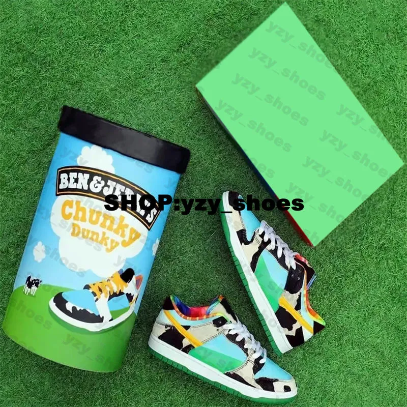 

Bicycle Shoes Bens & Jerry's Women Size 14 Shoes Chunky Dunky SB Dunks Low Mens Dunksb Sneakers Us 14 Trainers Us14 Eur 48 Ben and Jerry Eur, Box with box