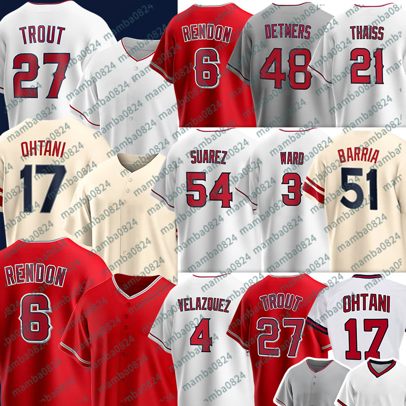 

Mike Trout Shohei Ohtani Baseball Jerseys Angels Anthony Rendon Reid Detmers Matt Thaiss Jose Suarez Carlos Estevez Jaime Barria Andrew Velazquez, Men( tian shi )