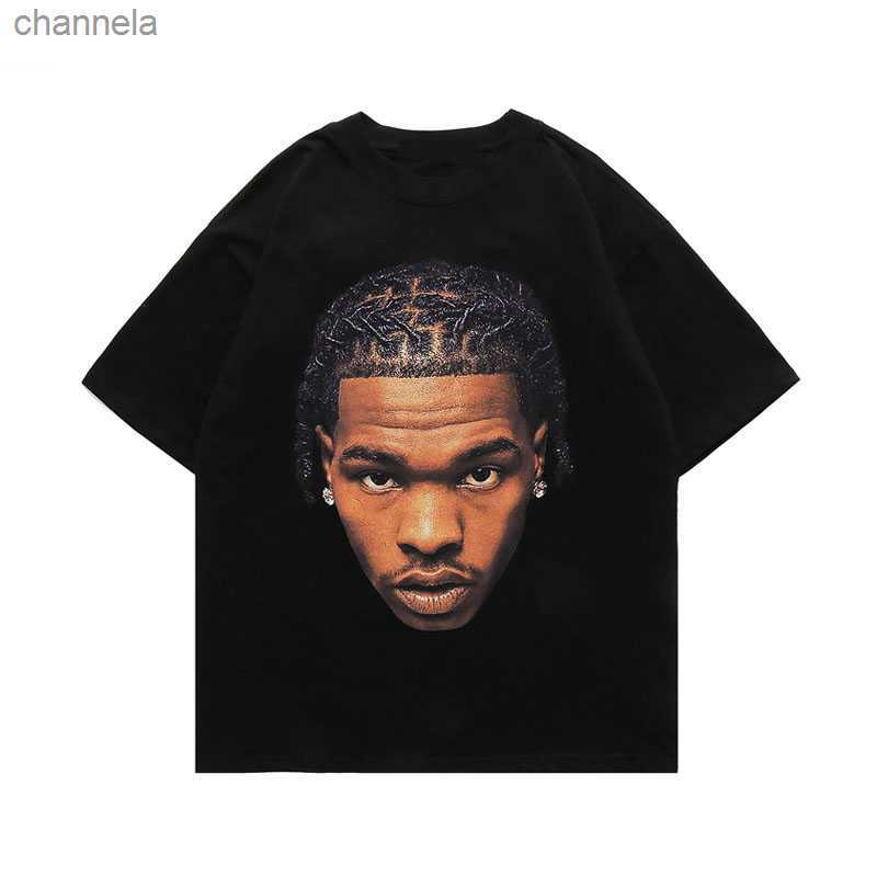 

Men' T-Shirts Hip Hop Rapper Lil Baby T Shirt For Men Oversized Tees 90s Vintage Top Cotton Short Sleeve Streetwear Graphic T-shirts Unisex, Brown