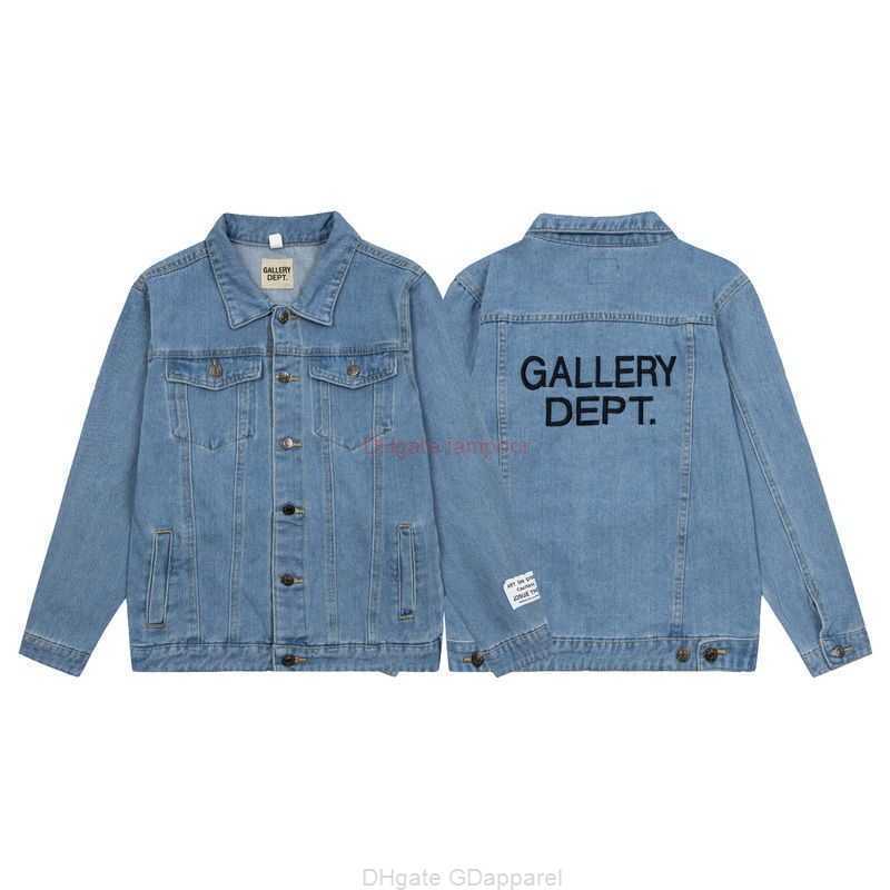 

Designer Clothing Galleries Casual Coats Galleryes Depts Letter Embroidery Work Clothes Cowboy Coat Men' Women' High Street Loose Pocket Autumn Casual Jacket, Shipping fee