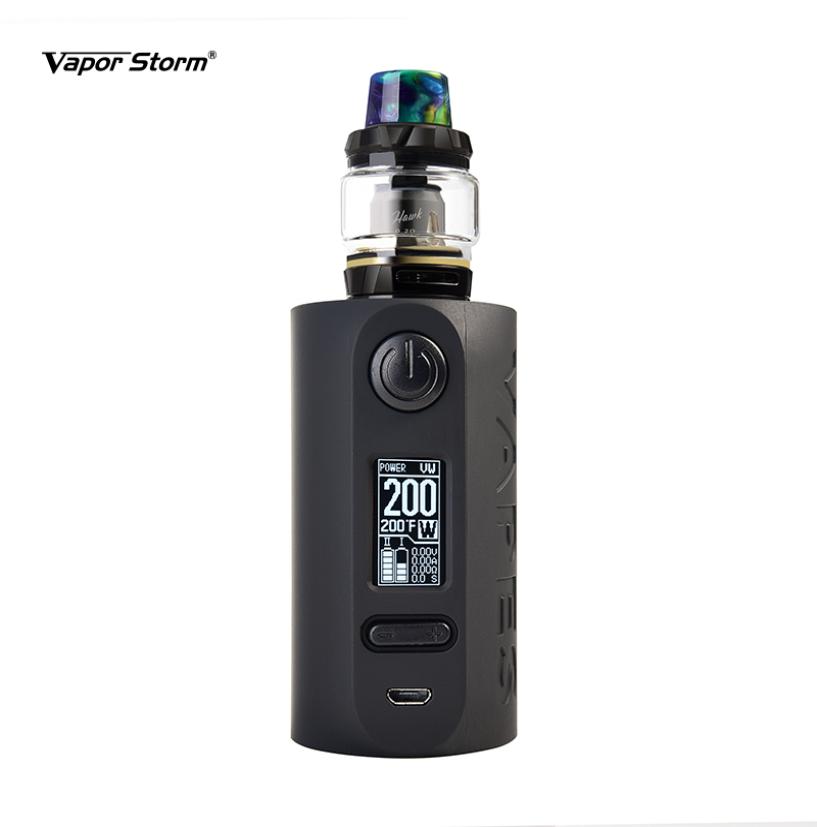 

Original Vapor Storm Storm230 200W Mod Kit Electronic Cigarette Vape Pum Bypass TC TCR VW Box Mod Mesh Coil 6ml Hawk Tank Atomizer3041170, Multi