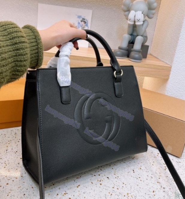 

5A Designer large shopping Tote Shopper Bag Top Handle crossbody shoulder fashion women Beach laptop handbag Roma letter real Leather Luxury totes purse onthego, White