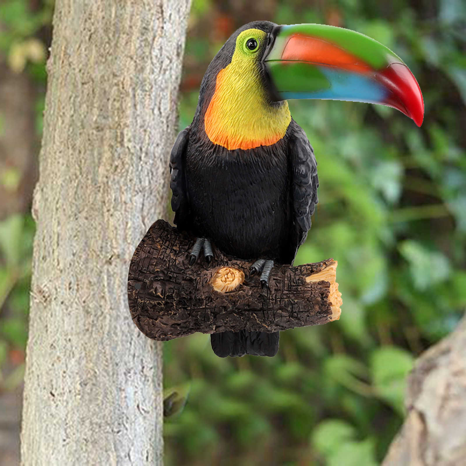 

Novelty Items Resin Bird Figurine Toucan Tree Hugger Garden Statue Lifelike Animal Standing Sculpture Tree Ornaments Resin Bird Figurine Tou G230520